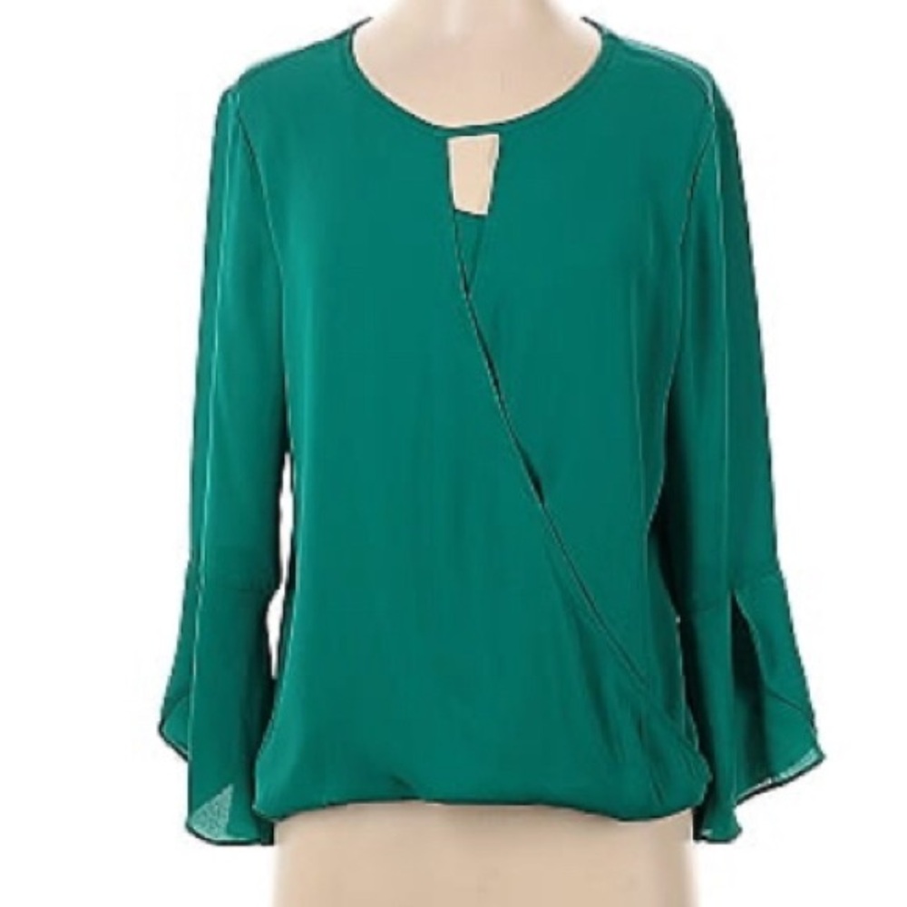 Deep tealish green 41 Hawthorne blouse
